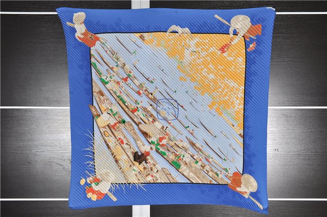 Authentic HERMES Pleats Scarf 