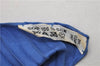 Authentic HERMES Pleats Scarf "MARCHE FLOTTANT DU LAC INLE" Silk Blue Box 4129F