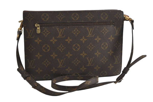 Authentic Louis Vuitton Monogram Enghien Shoulder Cross Bag M51205 LV 4131I