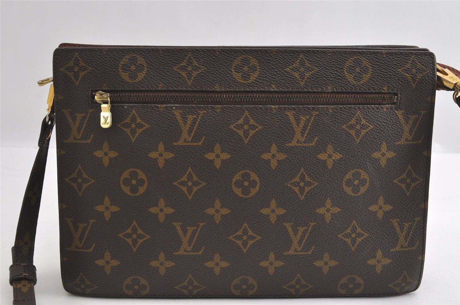 Authentic Louis Vuitton Monogram Enghien Shoulder Cross Bag M51205 LV 4131I