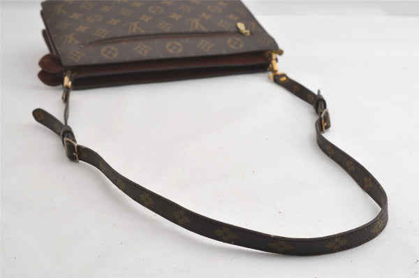 Authentic Louis Vuitton Monogram Enghien Shoulder Cross Bag M51205 LV 4131I