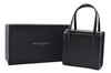 Authentic BURBERRY Vintage Leather Shoulder Hand Bag Purse Black Box 4133E