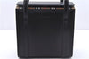Authentic BURBERRY Vintage Leather Shoulder Hand Bag Purse Black Box 4133E