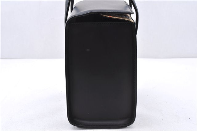 Authentic BURBERRY Vintage Leather Shoulder Hand Bag Purse Black Box 4133E