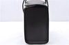 Authentic BURBERRY Vintage Leather Shoulder Hand Bag Purse Black Box 4133E