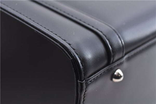 Authentic BURBERRY Vintage Leather Shoulder Hand Bag Purse Black Box 4133E