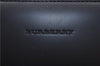Authentic BURBERRY Vintage Leather Shoulder Hand Bag Purse Black Box 4133E
