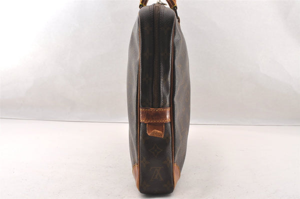 Authentic Louis Vuitton Monogram Porte Documents Voyage M53361 Briefcase 4134I
