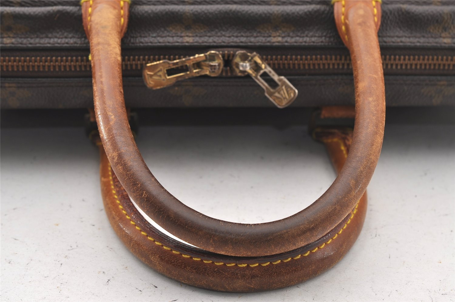 Authentic Louis Vuitton Monogram Porte Documents Voyage M53361 Briefcase 4134I