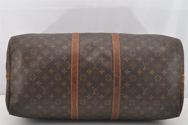 Authentic Louis Vuitton Monogram Keepall Bandouliere 55 M41414 Boston Bag 4136I