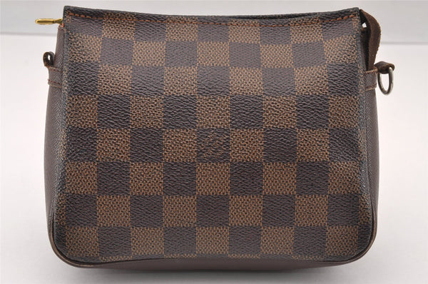 Authentic Louis Vuitton Damier Trousse Makeup Hand Bag Pouch N51982 Junk 4137I