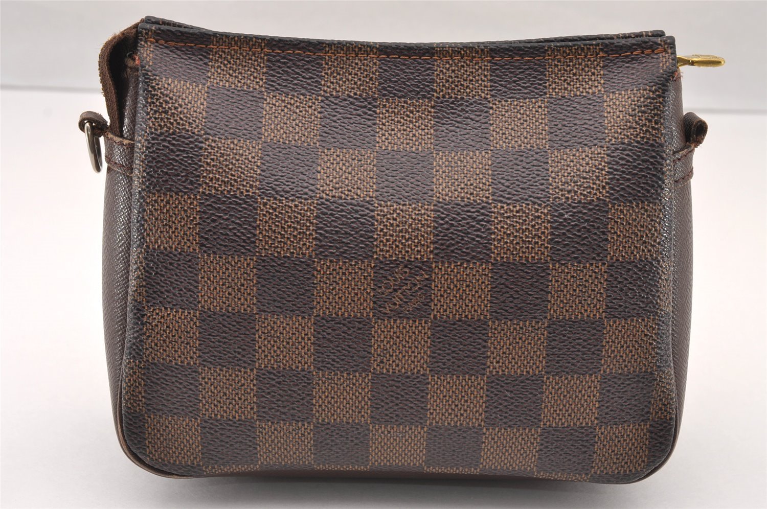 Authentic Louis Vuitton Damier Trousse Makeup Hand Bag Pouch N51982 Junk 4137I