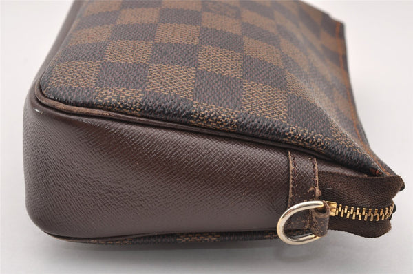 Authentic Louis Vuitton Damier Trousse Makeup Hand Bag Pouch N51982 Junk 4137I
