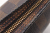 Authentic Louis Vuitton Damier Trousse Makeup Hand Bag Pouch N51982 Junk 4137I