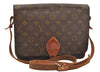 Authentic Louis Vuitton Monogram Cartouchiere GM Shoulder Bag Old Model 4138I