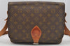 Authentic Louis Vuitton Monogram Cartouchiere GM Shoulder Bag Old Model 4138I