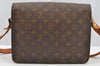 Authentic Louis Vuitton Monogram Cartouchiere GM Shoulder Bag Old Model 4138I