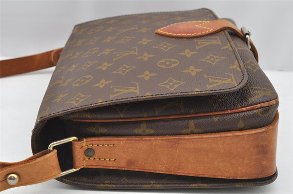 Authentic Louis Vuitton Monogram Cartouchiere GM Shoulder Bag Old Model 4138I