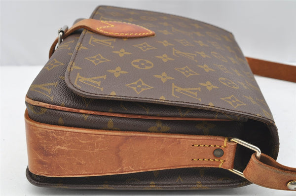 Authentic Louis Vuitton Monogram Cartouchiere GM Shoulder Bag Old Model 4138I
