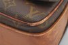 Authentic Louis Vuitton Monogram Cartouchiere GM Shoulder Bag Old Model 4138I