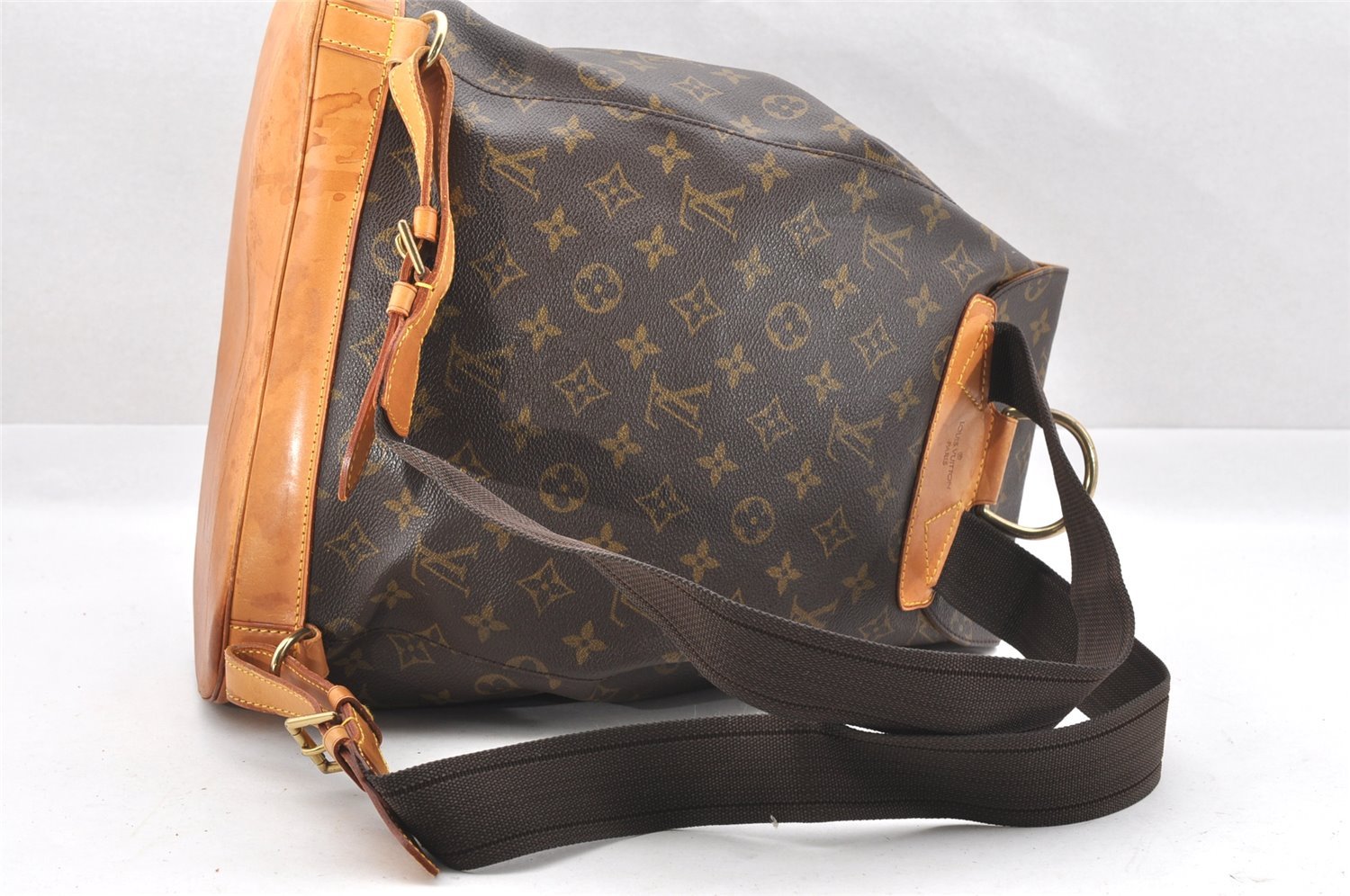 Authentic Louis Vuitton Monogram Montsouris GM Backpack M51135 LV 4139I