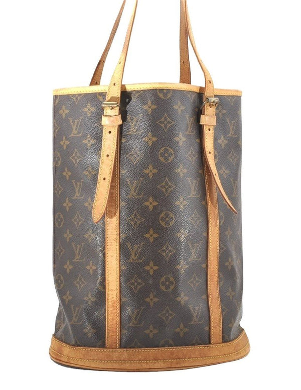 Authentic Louis Vuitton Monogram Bucket GM Shoulder Tote Bag M42236 LV 4140I