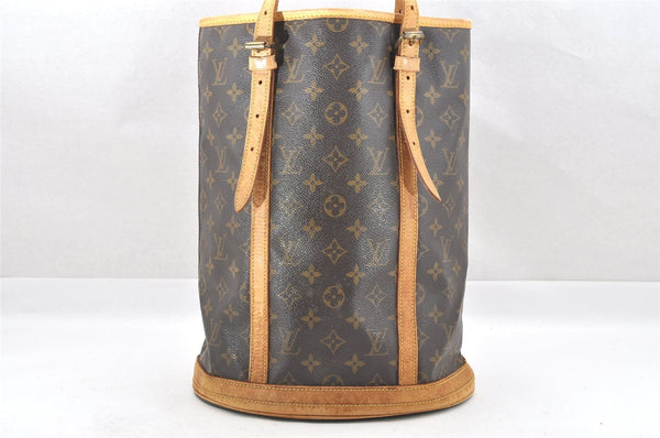 Authentic Louis Vuitton Monogram Bucket GM Shoulder Tote Bag M42236 LV 4140I