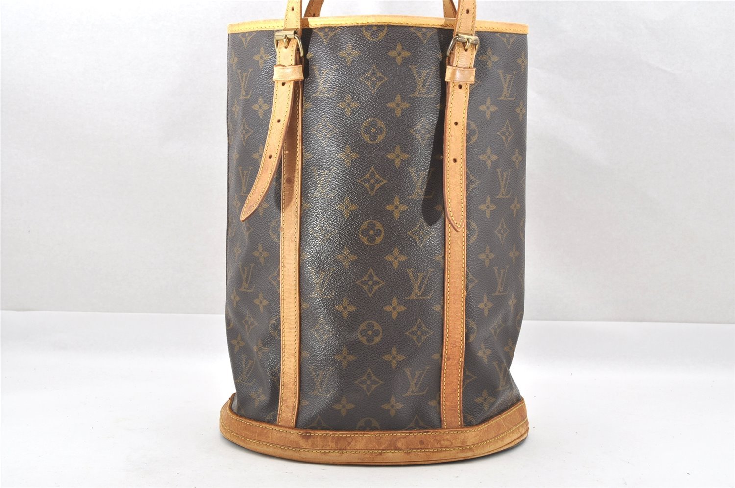 Authentic Louis Vuitton Monogram Bucket GM Shoulder Tote Bag M42236 LV 4140I