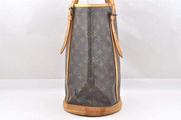 Authentic Louis Vuitton Monogram Bucket GM Shoulder Tote Bag M42236 LV 4140I