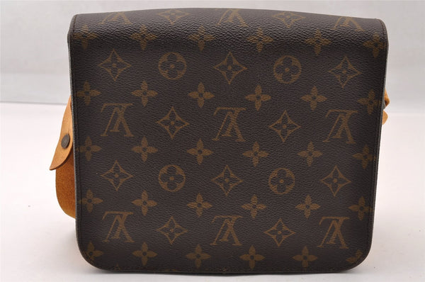 Authentic Louis Vuitton Monogram Cartouchiere MM M51253 Shoulder Cross Bag 4141I
