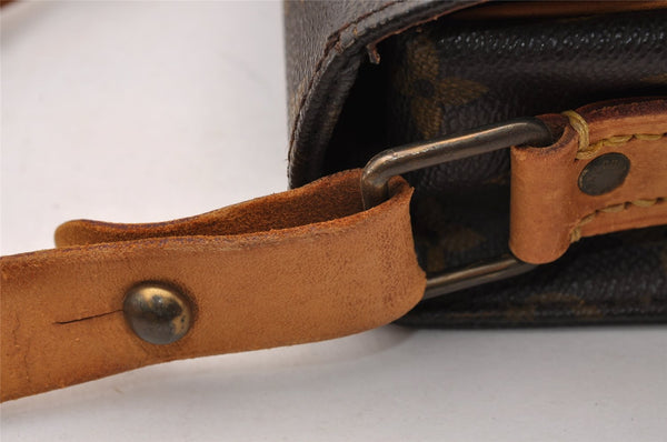 Authentic Louis Vuitton Monogram Cartouchiere MM M51253 Shoulder Cross Bag 4141I