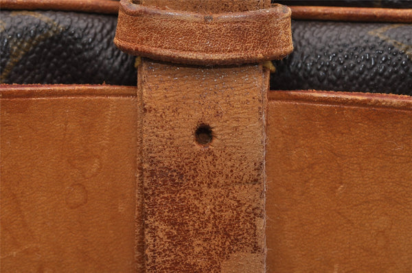 Authentic Louis Vuitton Monogram Cartouchiere MM M51253 Shoulder Cross Bag 4141I