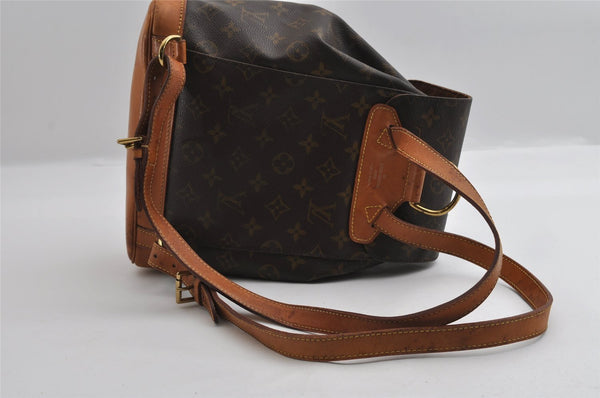 Authentic Louis Vuitton Monogram Montsouris MM Backpack M51136 LV 4143I