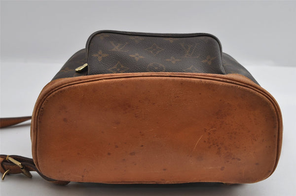 Authentic Louis Vuitton Monogram Montsouris MM Backpack M51136 LV 4143I