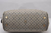 Authentic Louis Vuitton Monogram Mini Josephine GM Hand Bag Blue M92211 LV 4144I