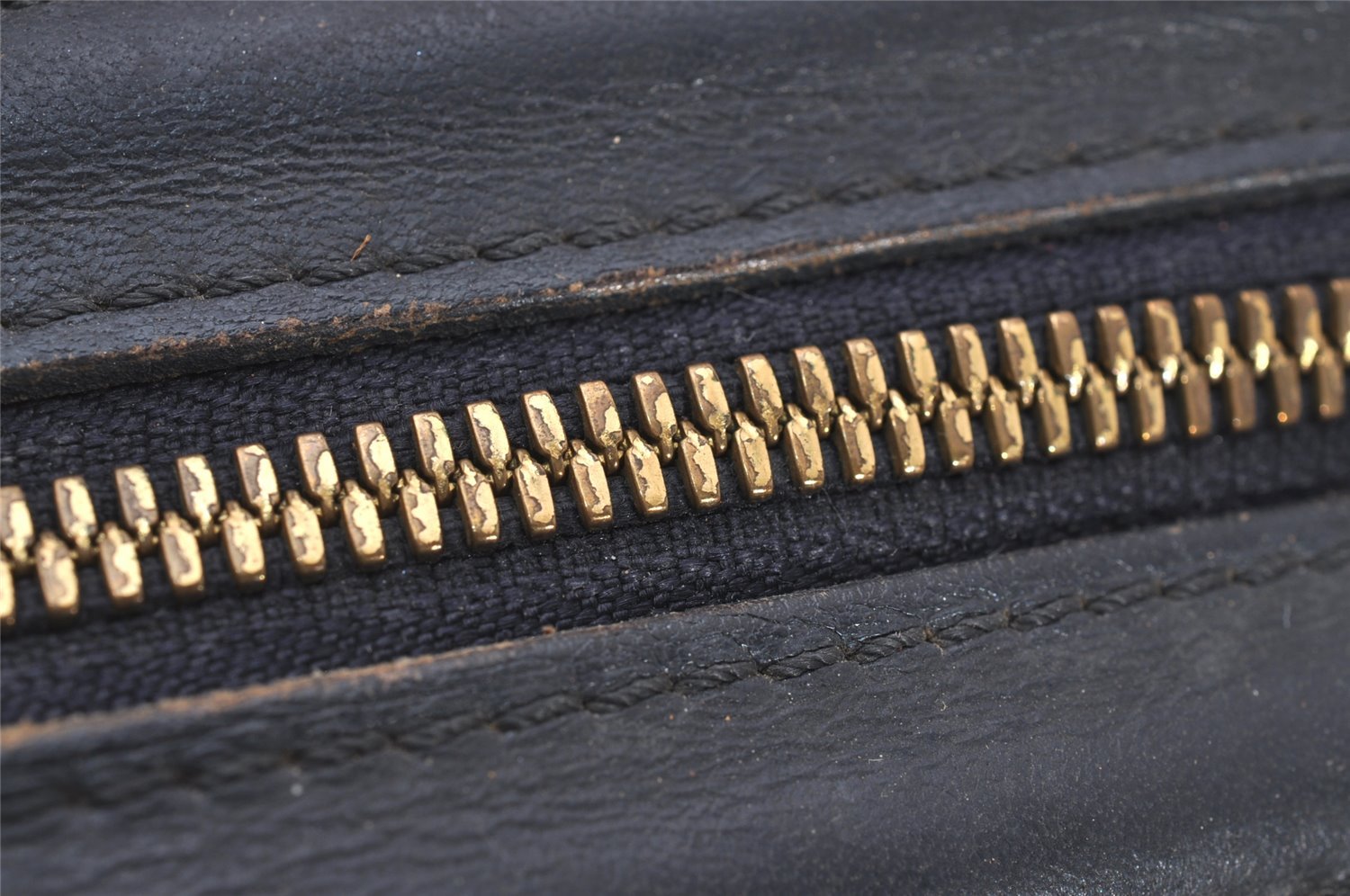 Authentic Louis Vuitton Monogram Mini Josephine GM Hand Bag Blue M92211 LV 4144I