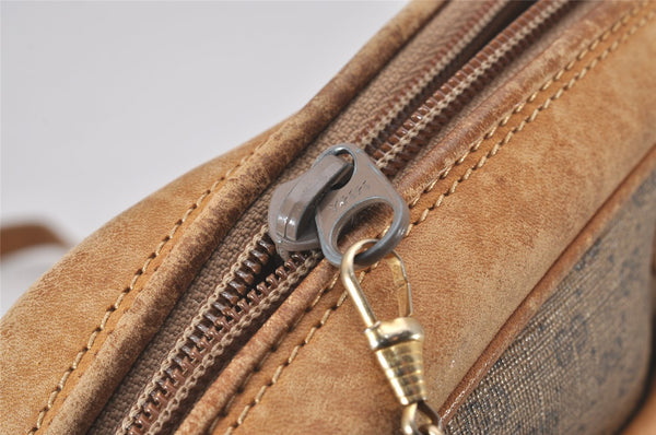 Authentic GUCCI Micro GG PVC Leather Shoulder Cross Body Bag Brown Junk 4145I