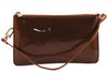 Authentic Louis Vuitton Vernis Lexington Hand Bag Pouch Brown M91133 LV 4146E