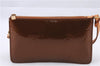 Authentic Louis Vuitton Vernis Lexington Hand Bag Pouch Brown M91133 LV 4146E