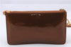 Authentic Louis Vuitton Vernis Lexington Hand Bag Pouch Brown M91133 LV 4146E