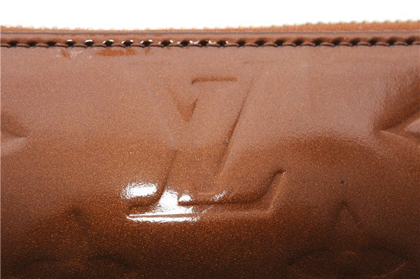 Authentic Louis Vuitton Vernis Lexington Hand Bag Pouch Brown M91133 LV 4146E