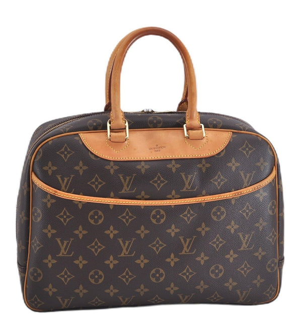 Authentic Louis Vuitton Monogram Deauville Hand Bag M47270 LV 4149F
