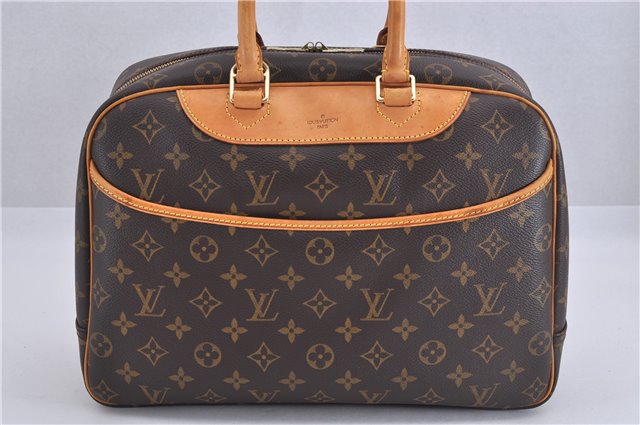 Authentic Louis Vuitton Monogram Deauville Hand Bag M47270 LV 4149F