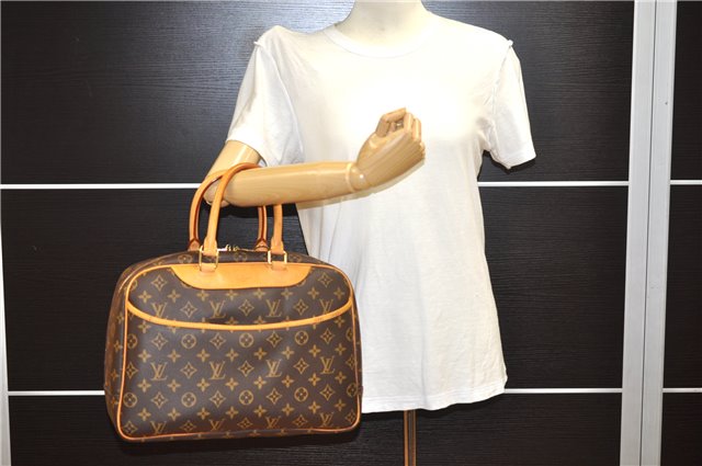 Authentic Louis Vuitton Monogram Deauville Hand Bag M47270 LV 4149F