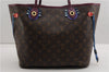 Authentic Louis Vuitton Monogram Neverfull MM Totem Tote Bag M41664 LV 4151F