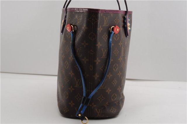 Authentic Louis Vuitton Monogram Neverfull MM Totem Tote Bag M41664 LV 4151F