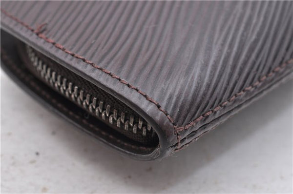 Authentic Louis Vuitton Epi Porte Monnaie Epi Z Coin Case Brown M6368D LV 4152D