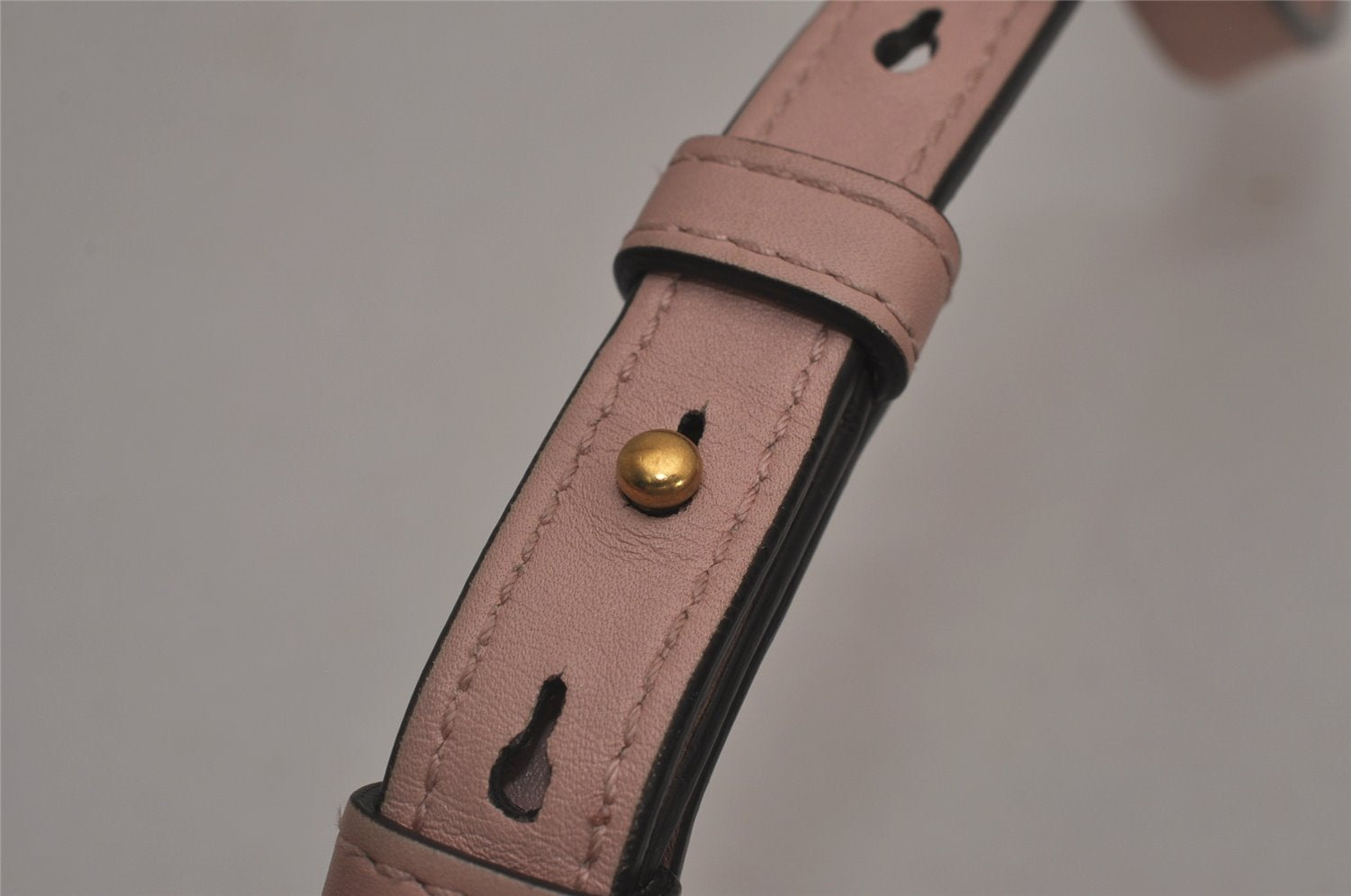 Authentic GUCCI GG Marmont Ghost Shoulder Cross Bag Leather 447632 Pink 4152I