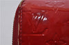 Authentic Louis Vuitton Vernis Zippy Wallet Long Purse Red M91981 LV 4153D