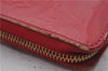 Authentic Louis Vuitton Vernis Zippy Wallet Long Purse Red M91981 LV 4153D